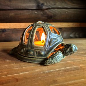 Stimmung Kerzenlicht Töpferware Schildkröte